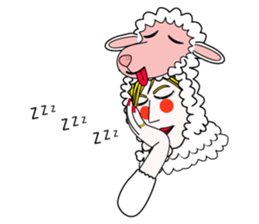 Honny2 who put on a whole wear of sheep. sticker #7207182