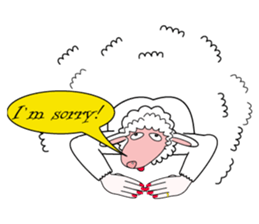 Honny2 who put on a whole wear of sheep. sticker #7207187