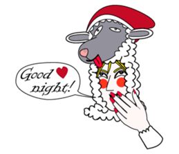 Honny2 who put on a whole wear of sheep. sticker #7207189