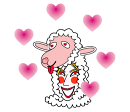 Honny2 who put on a whole wear of sheep. sticker #7207193