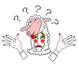 Honny2 who put on a whole wear of sheep. sticker #7207196