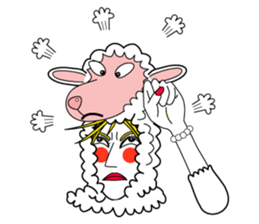 Honny2 who put on a whole wear of sheep. sticker #7207201