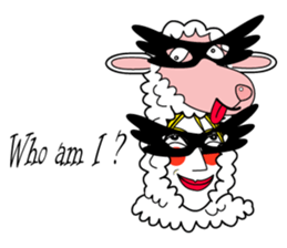 Honny2 who put on a whole wear of sheep. sticker #7207203