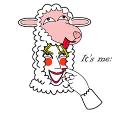 Honny2 who put on a whole wear of sheep. sticker #7207204