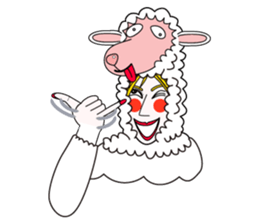 Honny2 who put on a whole wear of sheep. sticker #7207205