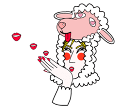 Honny2 who put on a whole wear of sheep. sticker #7207207