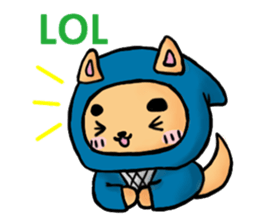 Shiba Inu Ninja&Kunoichi Cat sticker #7207892