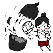Angry Boxing Girl [ TH ] sticker #7207968
