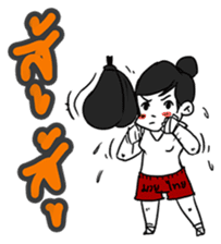 Angry Boxing Girl [ TH ] sticker #7207969