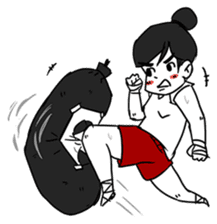 Angry Boxing Girl [ TH ] sticker #7207974