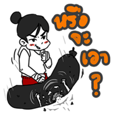 Angry Boxing Girl [ TH ] sticker #7207982