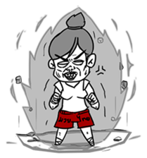 Angry Boxing Girl [ TH ] sticker #7207984