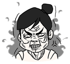 Angry Boxing Girl [ TH ] sticker #7207985