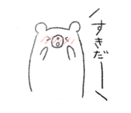 rakugaki bear sticker sticker #7208001