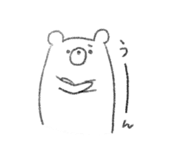 rakugaki bear sticker sticker #7208006