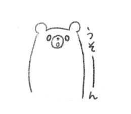rakugaki bear sticker sticker #7208014