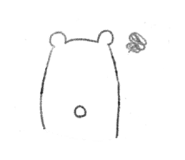 rakugaki bear sticker sticker #7208031