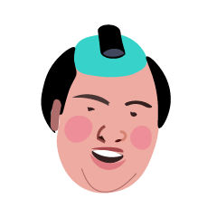 A fat samurai<mincho >