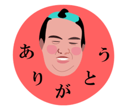 A fat samurai<mincho > sticker #7208229