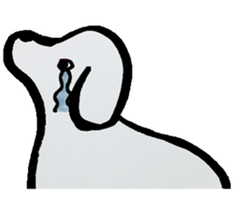 A dog, sometimes, fish sticker #7208750