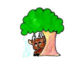 deer of ai-chan! sticker #7209159