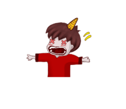 Oni man sticker #7210207