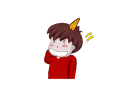 Oni man sticker #7210214