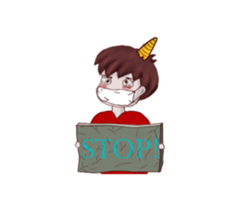 Oni man sticker #7210221