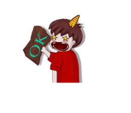 Oni man sticker #7210222