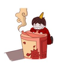 Oni man sticker #7210229