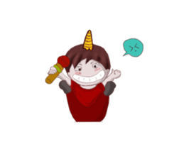 Oni man sticker #7210231