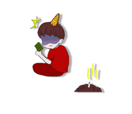 Oni man sticker #7210238