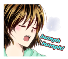 Girl Manga sticker sticker #7211042