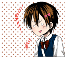 Girl Manga sticker sticker #7211055