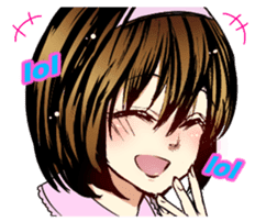Girl Manga sticker sticker #7211063
