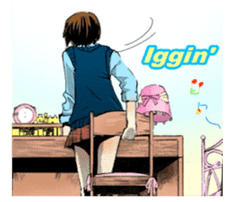 Girl Manga sticker sticker #7211077