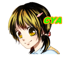 Girl Manga sticker sticker #7211078