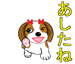 I Love  cute Shih Tzu sticker #7211482