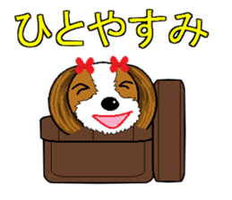 I Love  cute Shih Tzu sticker #7211515