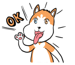 Sashimi siberian husky dog sticker #7211520