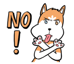 Sashimi siberian husky dog sticker #7211521
