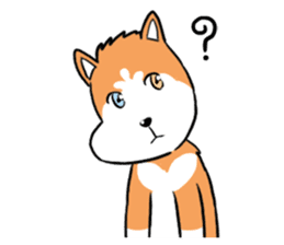 Sashimi siberian husky dog sticker #7211525