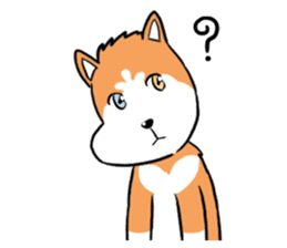 Sashimi siberian husky dog sticker #7211525