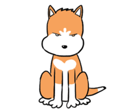 Sashimi siberian husky dog sticker #7211534