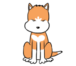 Sashimi siberian husky dog sticker #7211534