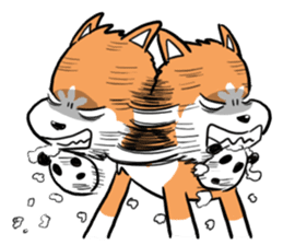 Sashimi siberian husky dog sticker #7211537