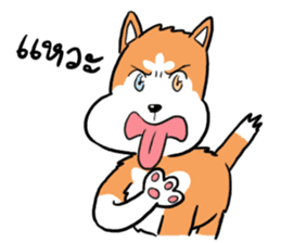 Sashimi siberian husky dog sticker #7211547