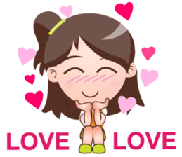 Cute Girl with Mei (English Version) sticker #7211560
