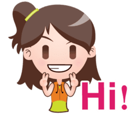 Cute Girl with Mei (English Version) sticker #7211568