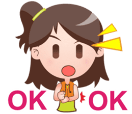 Cute Girl with Mei (English Version) sticker #7211570